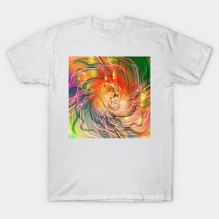 Electricity. Human Face drawing/ portrait. T-Shirt